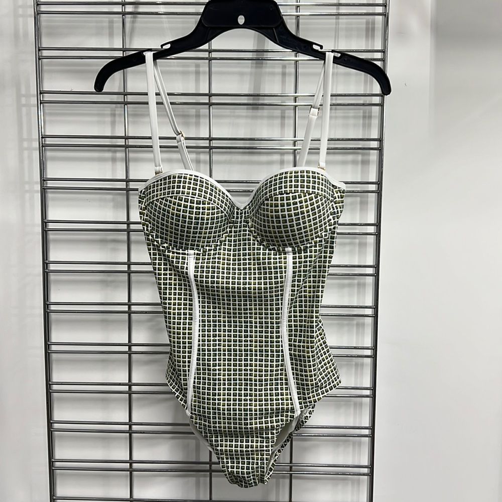 Tory Burch One Piece Swim Suit Bathing Suit Size Small Gem